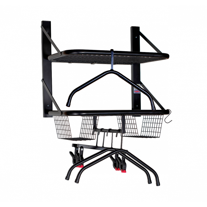 Wall-Mounted Double Sports Rack