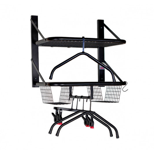 Wall-Mounted Double Sports Rack