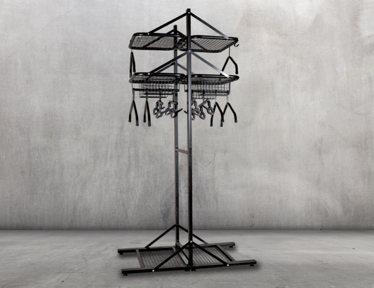 Floor Standing Double Sports Rack