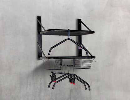 Wall-Mounted Double Sports Rack
