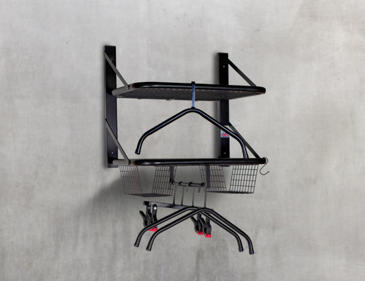 Wall-Mounted Double Sports Rack
