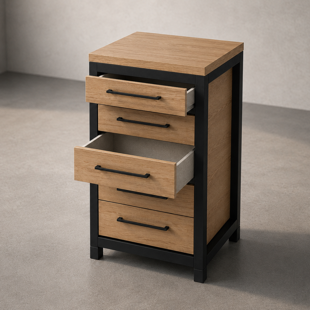 PS Grid System: 5 Drawer Bench
